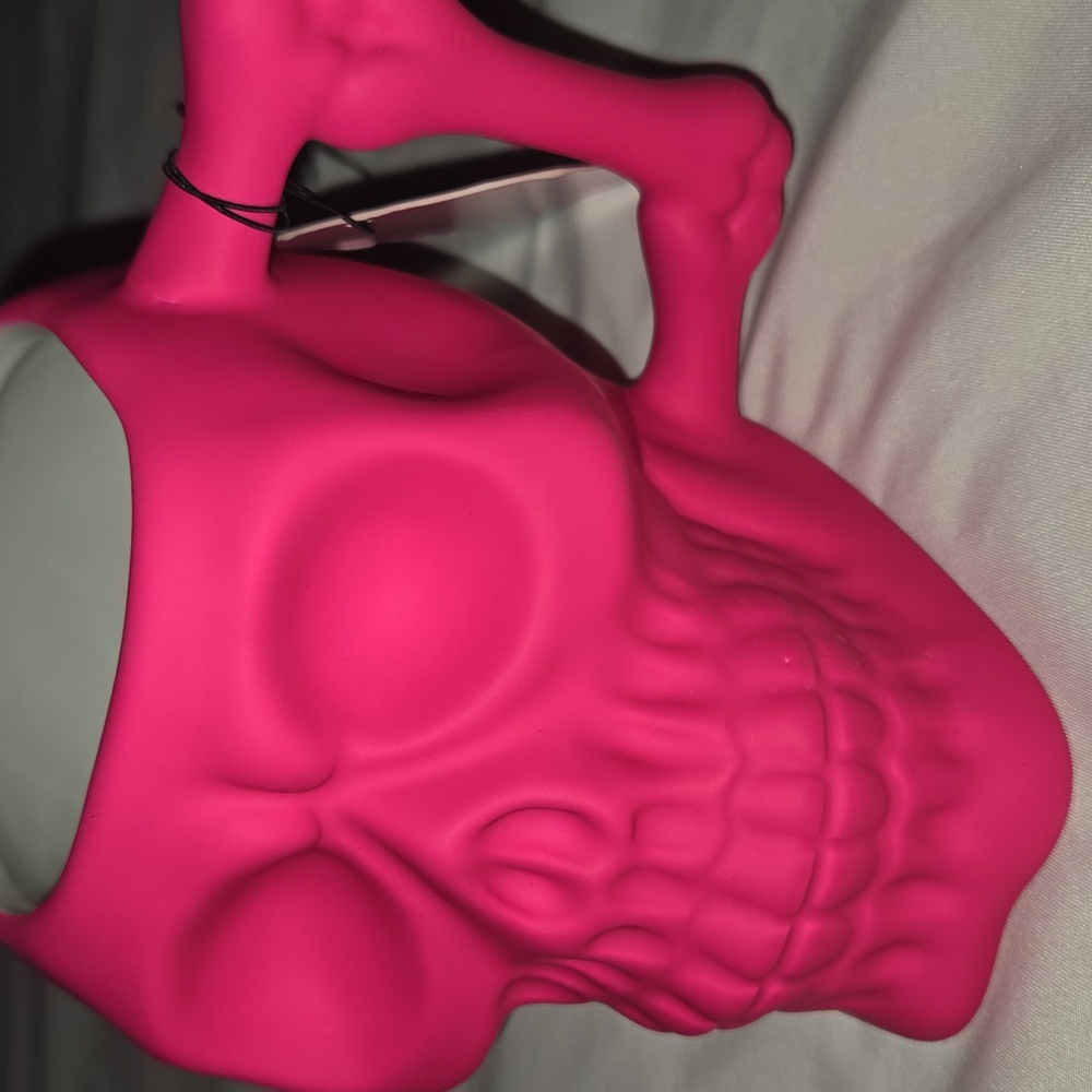 Neon Pink Viral Tik Tok Skull Mug